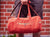 Hand Made Hemp Red Duffel Holdall Bag | theproudlondon