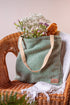 Organic Hemp Tote Turtle Bag || Sustainable & Handmade || Parisienne Green