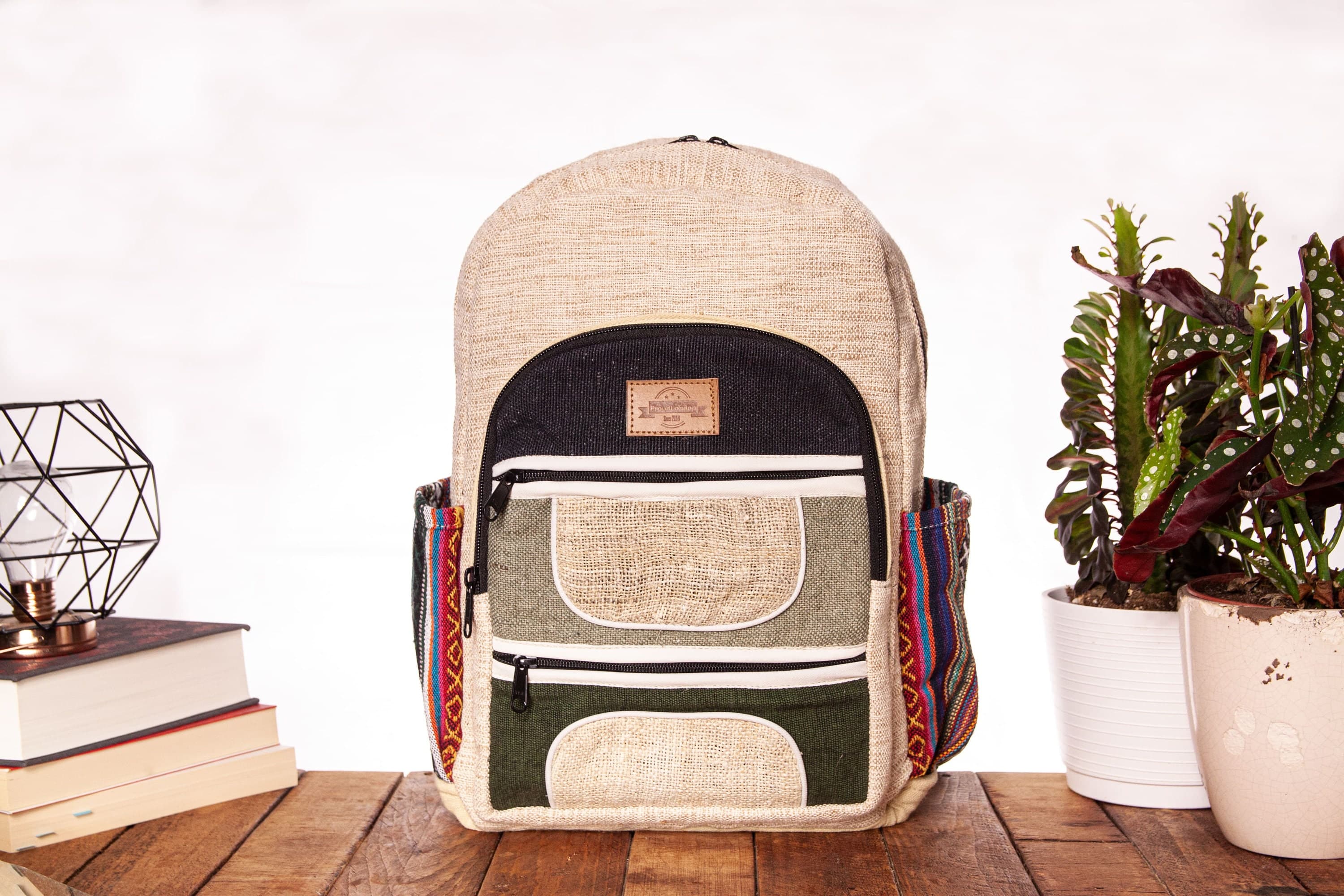 Hemp Backpack — Palm Tree