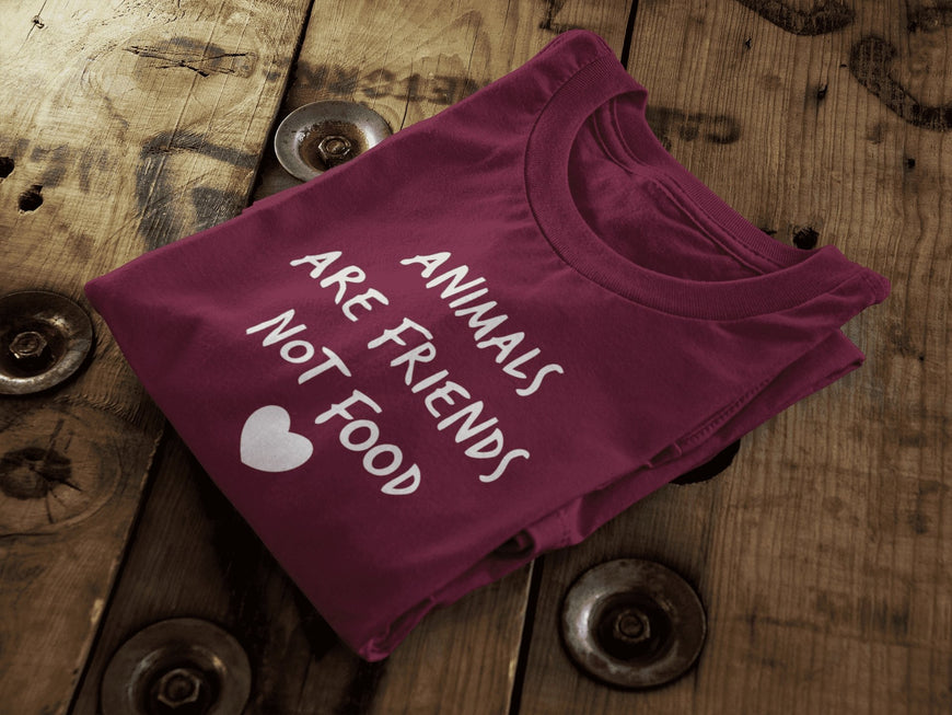 Animals Are Friends Not Food || Organic Cotton Unisex T-Shirt | theproudlondon