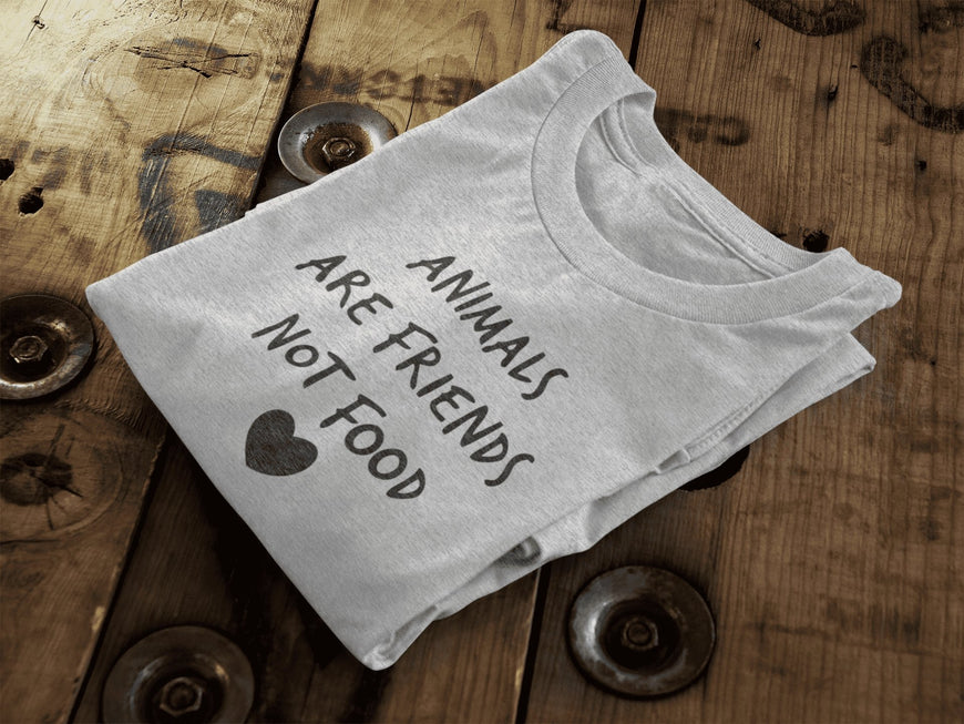 Animals Are Friends Not Food || Organic Cotton Unisex T-Shirt | theproudlondon