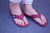Handmade Eco-friendly Hemp Flip-Flop - Burgundy | theproudlondon
