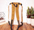 Handmade Hemp Travel Backpack || Sustainable Vegan Line || Mustard - TheProudLondon
