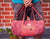 Handmade Sustainable Hemp Duffel Bag || Burgundy | theproudlondon