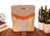 Minimal Hemp Handmade Flat Backpack || Sustainable Vegan Line || Yellow - TheProudLondon