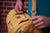 Yellow Handmade Hemp Duffel Bag | theproudlondon